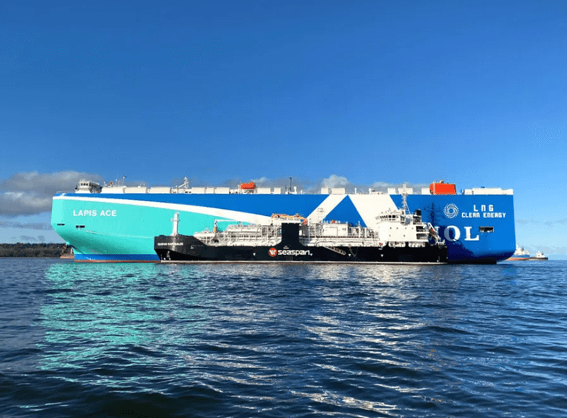 商船三井与Seaspan Energy签署首份年度LNG加注协议
